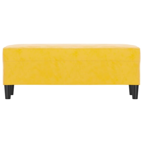 vidaXL bænk 100x35x41 cm velour gul