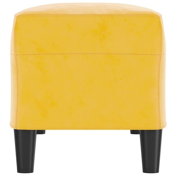vidaXL bænk 100x35x41 cm velour gul