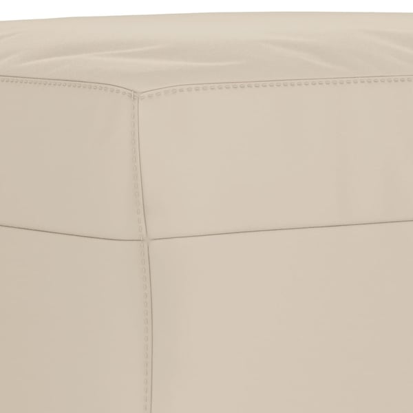 vidaXL bænk 70x35x41 cm mikrofiberstof cremefarvet