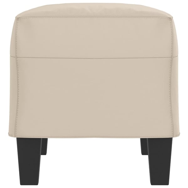 vidaXL bænk 70x35x41 cm mikrofiberstof cremefarvet