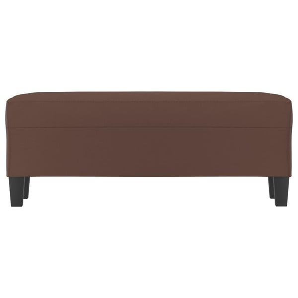 vidaXL bænk 100x35x41 cm kunstlæder brun
