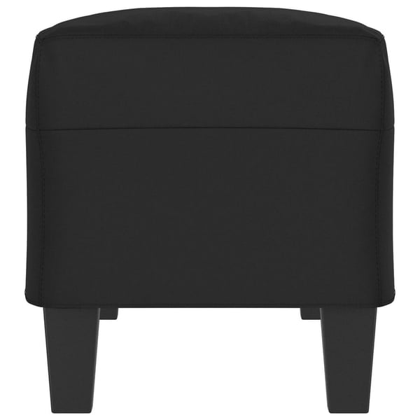 vidaXL bænk 100x35x41 cm mikrofiberstof sort