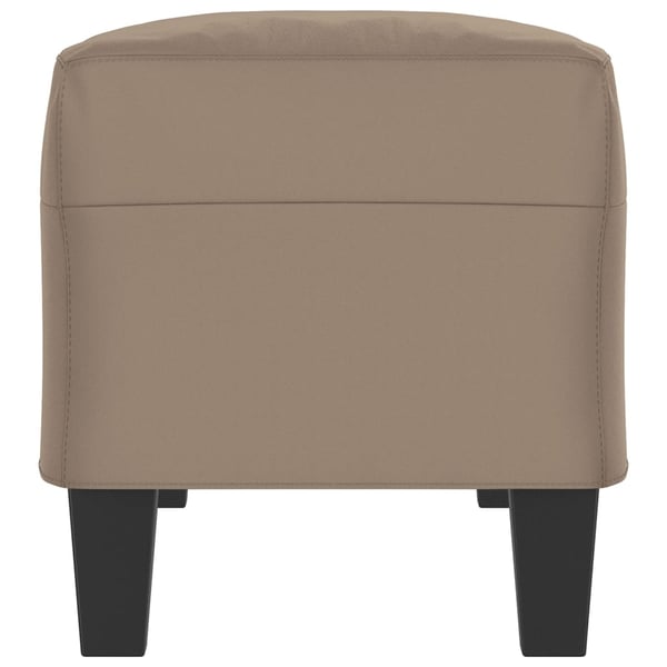 vidaXL bænk 100x35x41 cm mikrofiberstof gråbrun