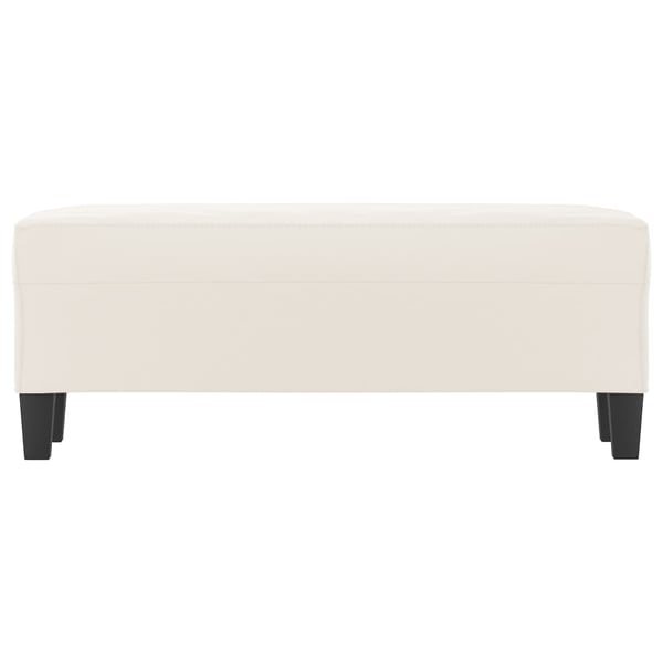 vidaXL bænk 100x35x41 cm mikrofiberstof beige