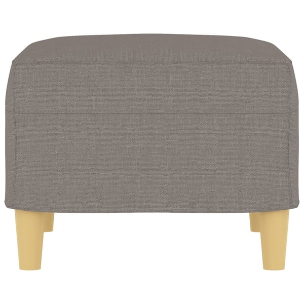 vidaXL fodskammel 60x50x41 cm stof gråbrun