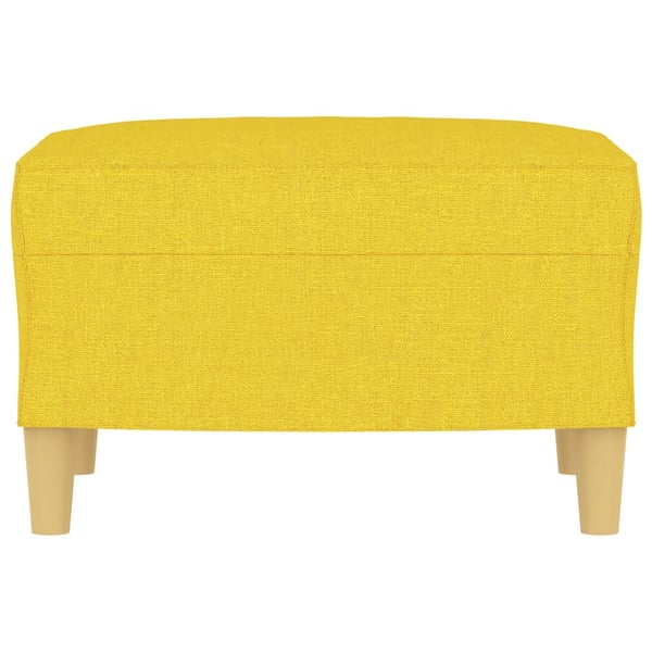 vidaXL fodskammel 60x50x41 cm stof gul