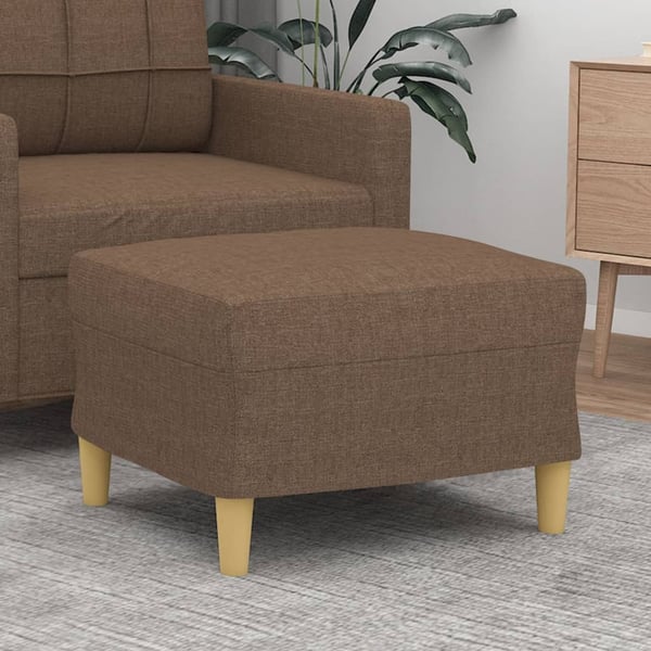 vidaXL fodskammel 60x50x41 cm stof brun