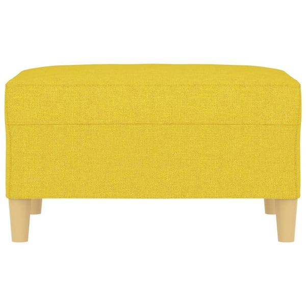 vidaXL fodskammel 70x55x41 cm stof lysegul