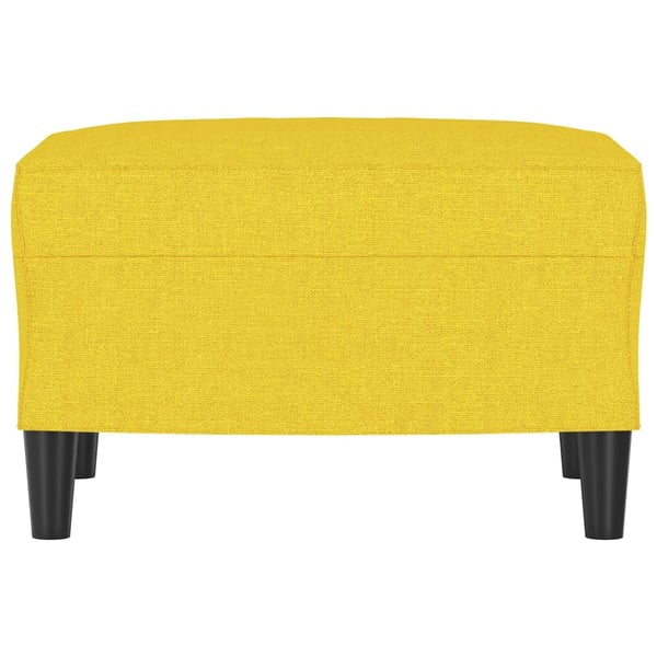 vidaXL fodskammel 60x50x41 cm stof gul