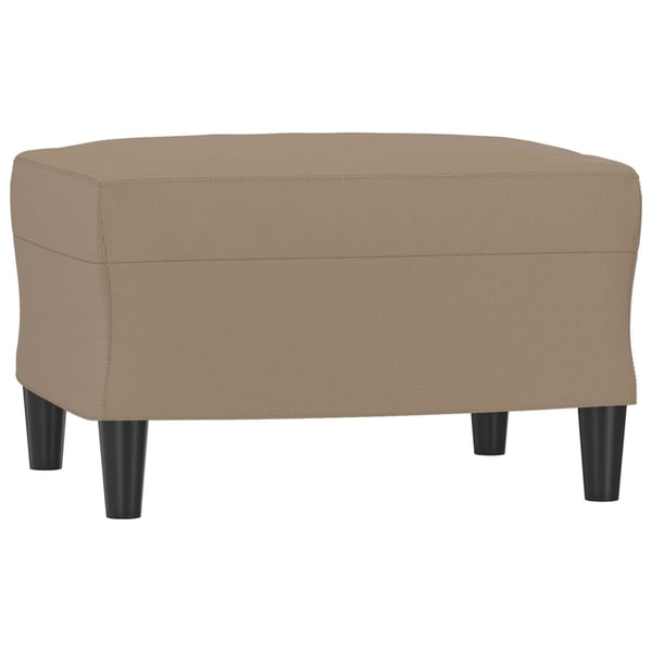 vidaXL fodskammel 60x50x41 cm kunstlæder cappuccino