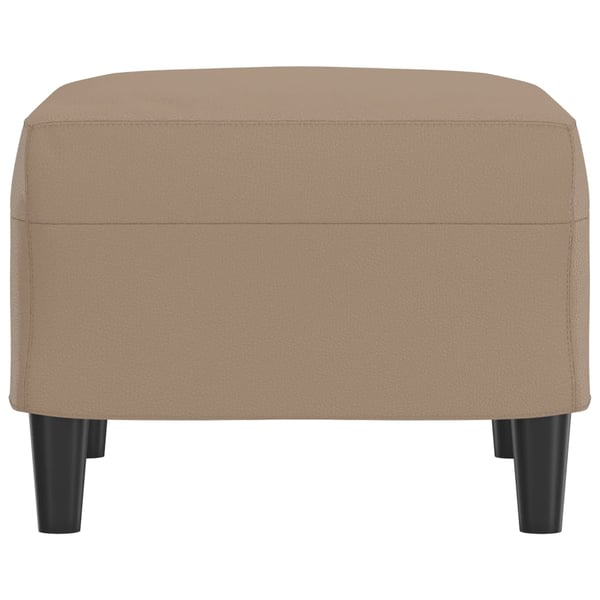 vidaXL fodskammel 60x50x41 cm kunstlæder cappuccino