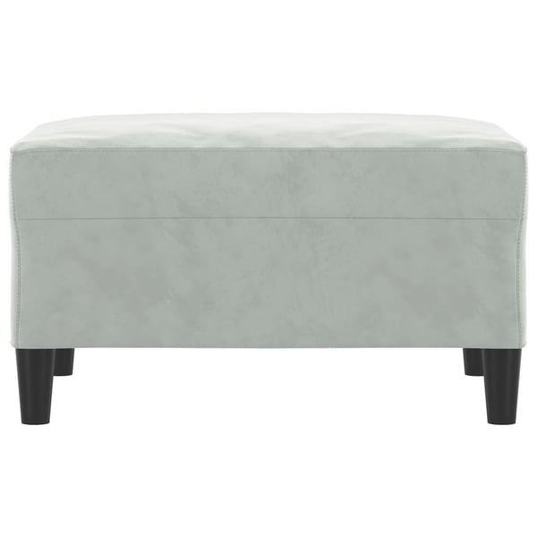 vidaXL fodskammel 70x55x41 cm velour grå