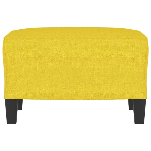 vidaXL fodskammel 60x50x41 cm stof gul