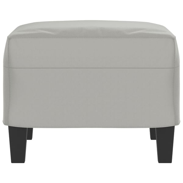 vidaXL fodskammel 60x50x41 cm mikrofiberstof lysegrå