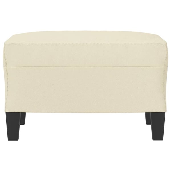 vidaXL fodskammel 60x50x41 cm kunstlæder cremefarvet