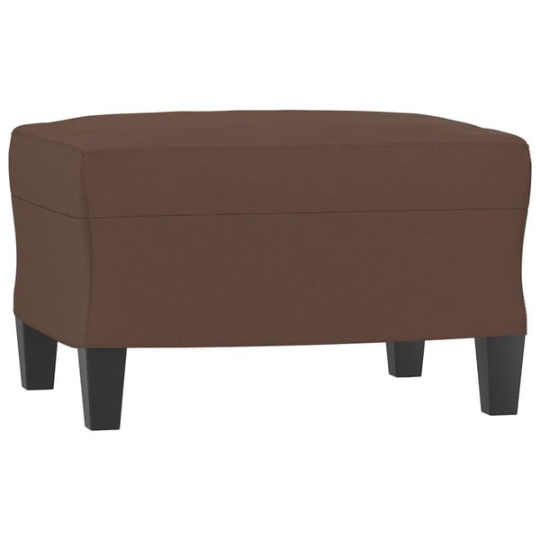 vidaXL fodskammel 60x50x41 cm kunstlæder brun