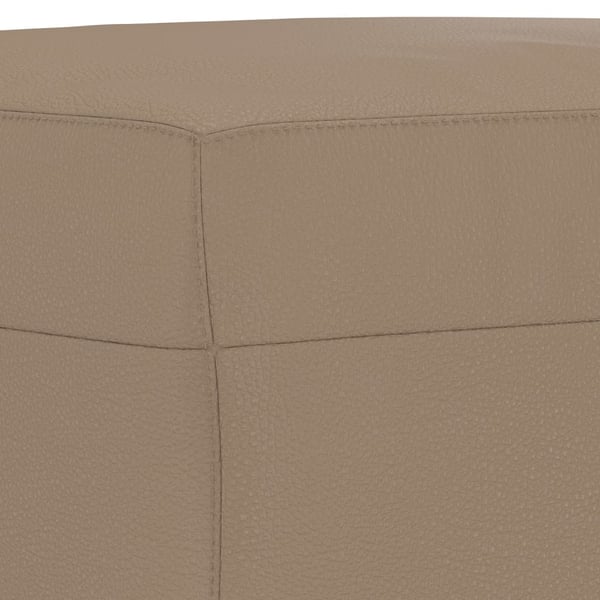 vidaXL fodskammel 60x50x41 cm kunstlæder cappuccino