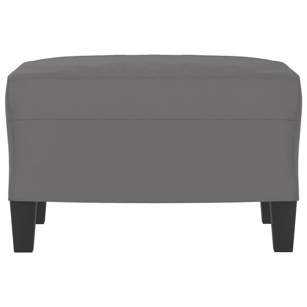 vidaXL fodskammel 60x50x41 cm mikrofiberstof mørkegrå