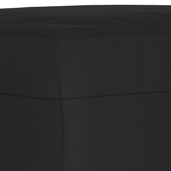 vidaXL fodskammel 60x50x41 cm mikrofiberstof sort
