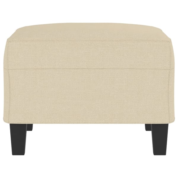 vidaXL fodskammel 70x55x41 cm stof cremefarvet