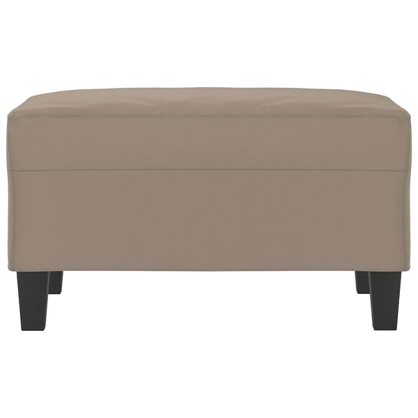 vidaXL fodskammel 70x55x41 cm mikrofiberstof gråbrun