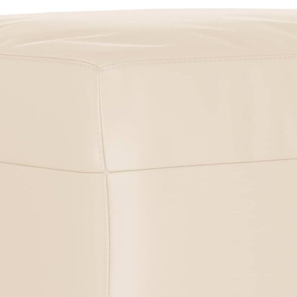 vidaXL fodskammel 70x55x41 cm mikrofiberstof beige