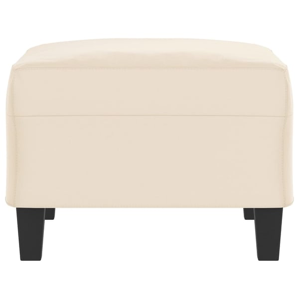 vidaXL fodskammel 70x55x41 cm mikrofiberstof beige