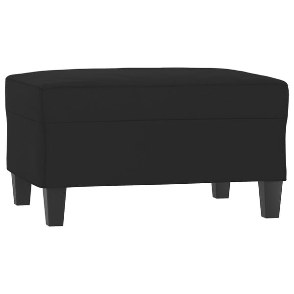 vidaXL fodskammel 70x55x41 cm mikrofiberstof sort