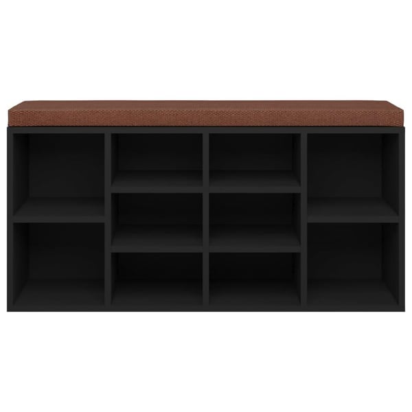 vidaXL Skobänk brun ek 103x30x48 cm konstruerat trä