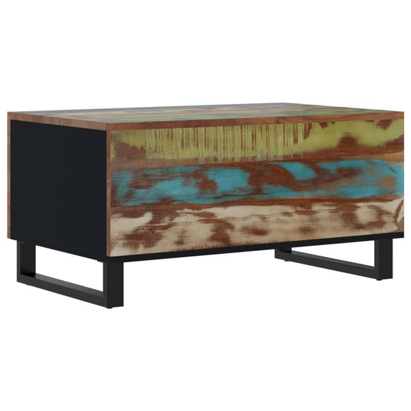 vidaXL Salongbord 80x50x40 cm gjenvunnet heltre og konstruert tre