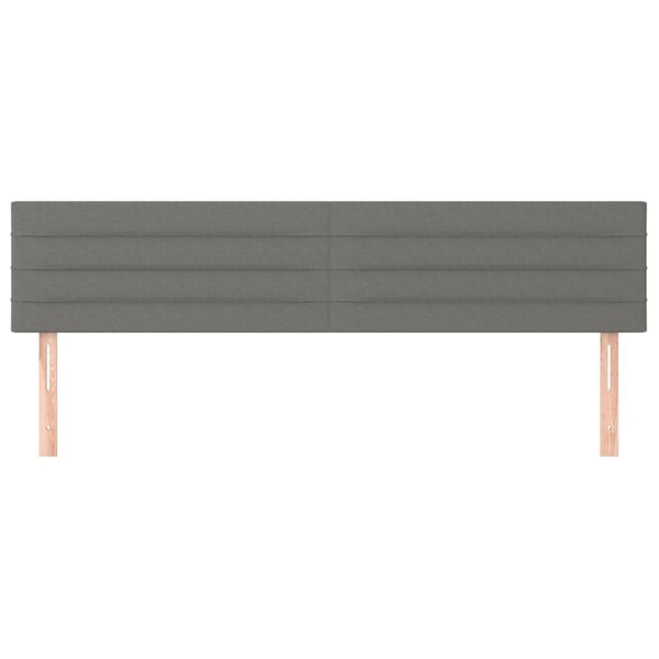vidaXL sengegavle 2 stk. 90x5x78/88 cm stof mørkegrå