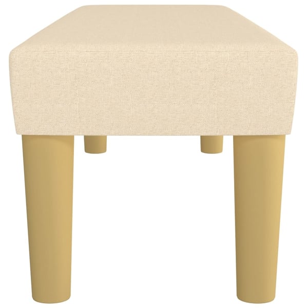vidaXL bænk 100x30x30 cm stof cremefarvet