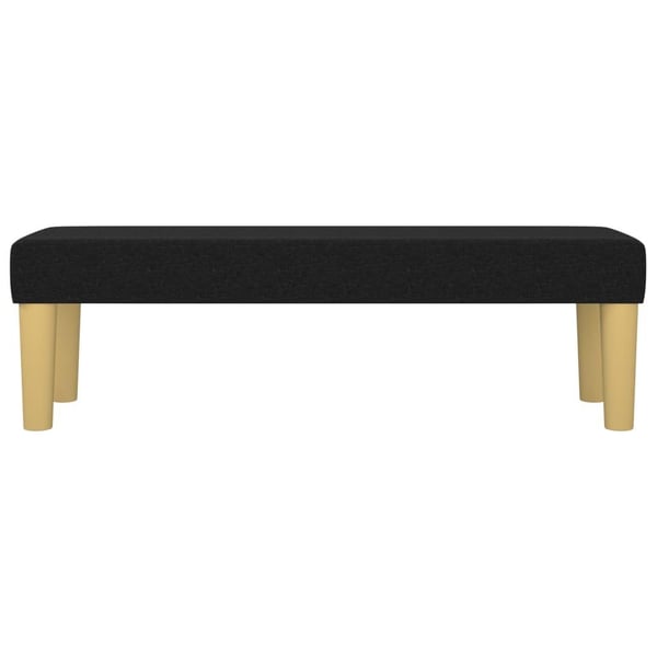vidaXL bænk 100x30x30 cm stof sort