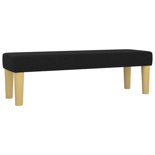 vidaXL bænk 100x30x30 cm stof sort
