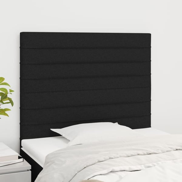 vidaXL sengegavle 2 stk. 80x5x78/88 cm stof sort