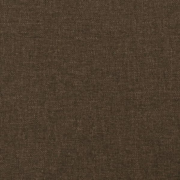 vidaXL sengeramme med sengegavl 90x190 cm stof mørkebrun