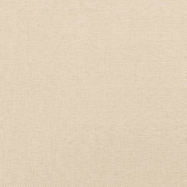 vidaXL sengeramme med sengegavl 80x200 cm stof cremefarvet