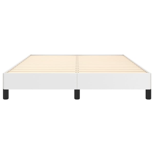 vidaXL sengeramme 140x200 cm kunstlæder hvid