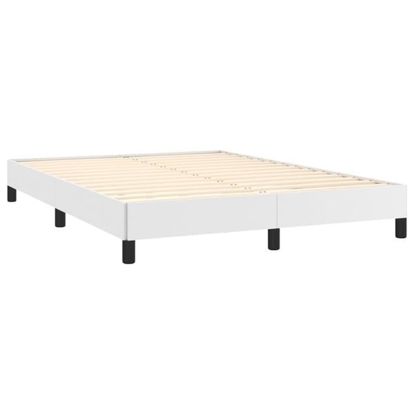 vidaXL sengeramme 140x200 cm kunstlæder hvid
