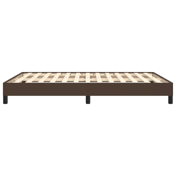 vidaXL sengeramme 140x200 cm kunstlæder brun