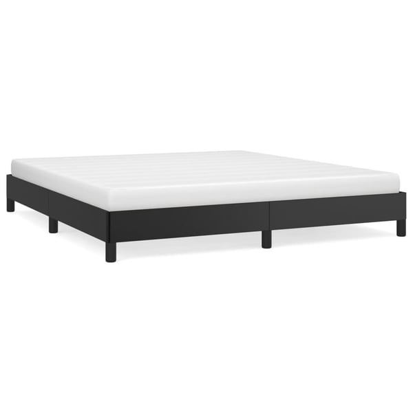 vidaXL sengeramme 160x200 cm kunstlæder sort