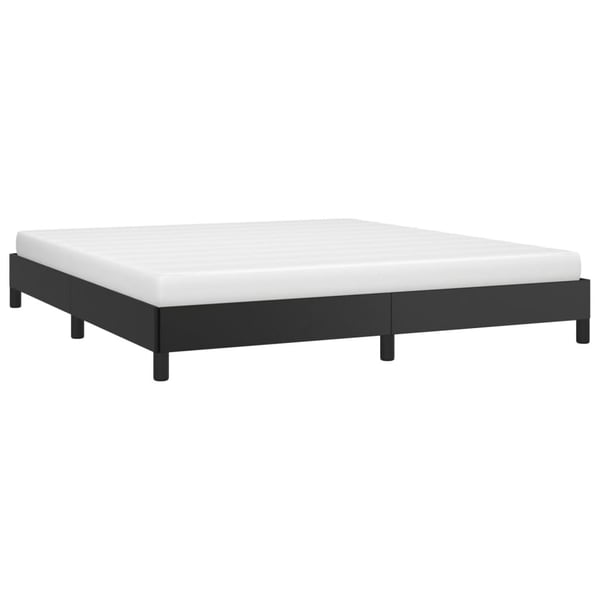 vidaXL sengeramme 180x200 cm kunstlæder sort