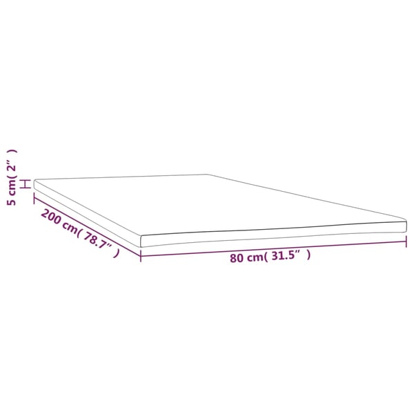 vidaXL Madrasskydd 80x200x5 cm