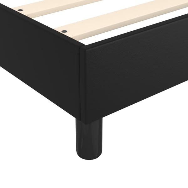 vidaXL Boxspring sengeramme 80x200 cm kunstlæder sort