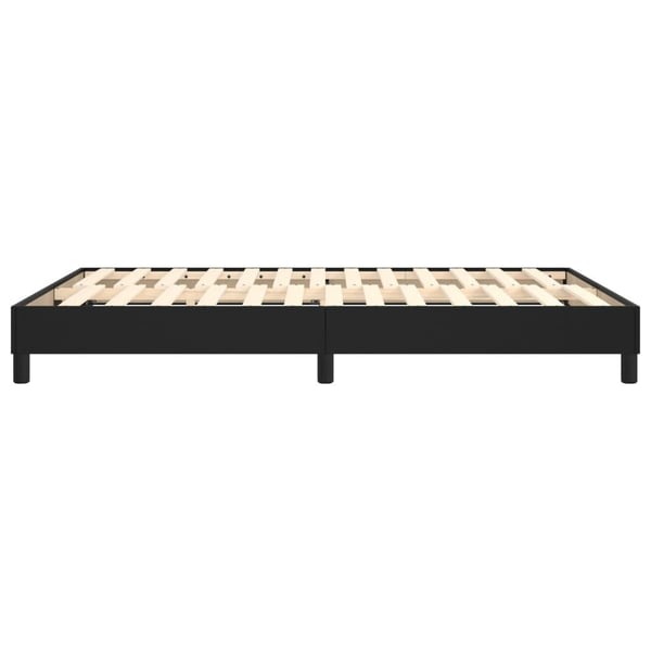 vidaXL Boxspring sengeramme 140x190 cm kunstlæder sort