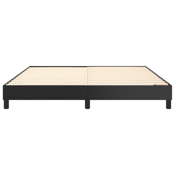 vidaXL Boxspring sengeramme 160x200 cm kunstlæder sort