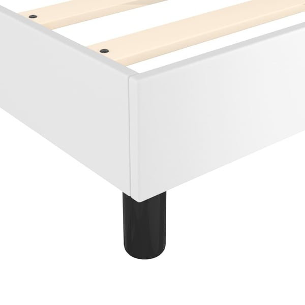 vidaXL Boxspring sengeramme 140x200 cm kunstlæder hvid