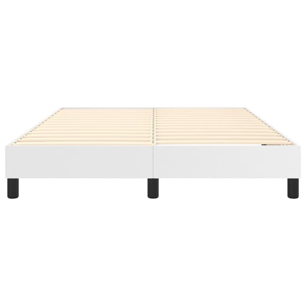 vidaXL Boxspring sengeramme 140x200 cm kunstlæder hvid