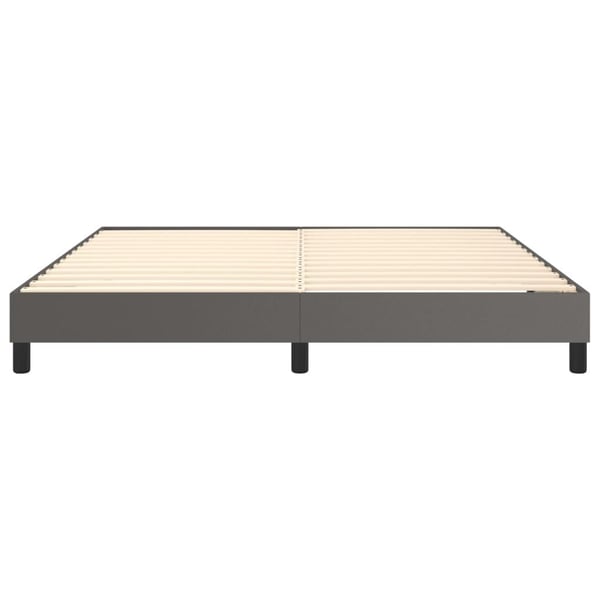 vidaXL Boxspring sengeramme 180x200 cm kunstlæder grå