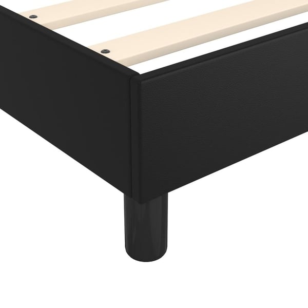 vidaXL Boxspring sengeramme 180x200 cm kunstlæder sort